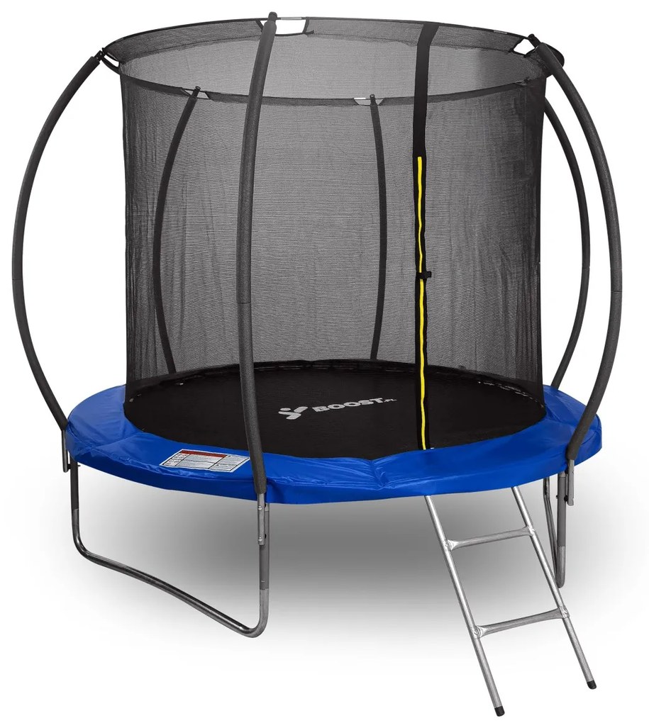 Trampolína so sieťou a rebríkom HENZEN 244 cm modrá