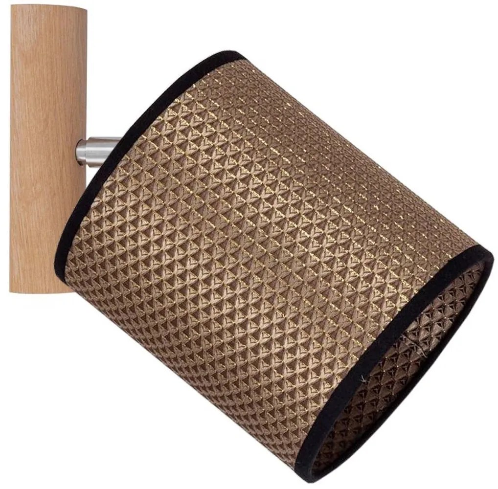 Spot-Light 2017400711553 - Nástenné bodové svietidlo BENITA 1xE27/25W/230V dub