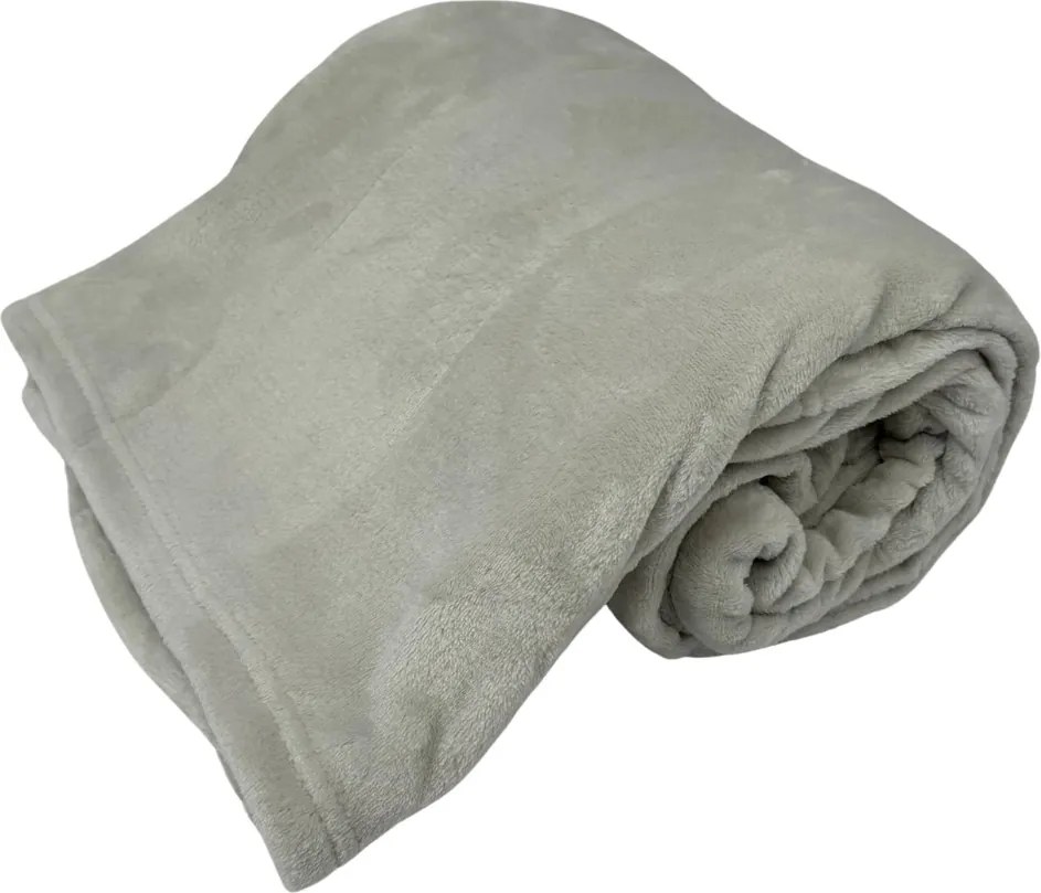 Home Elements Mikroflanelová deka, svetlá šedá