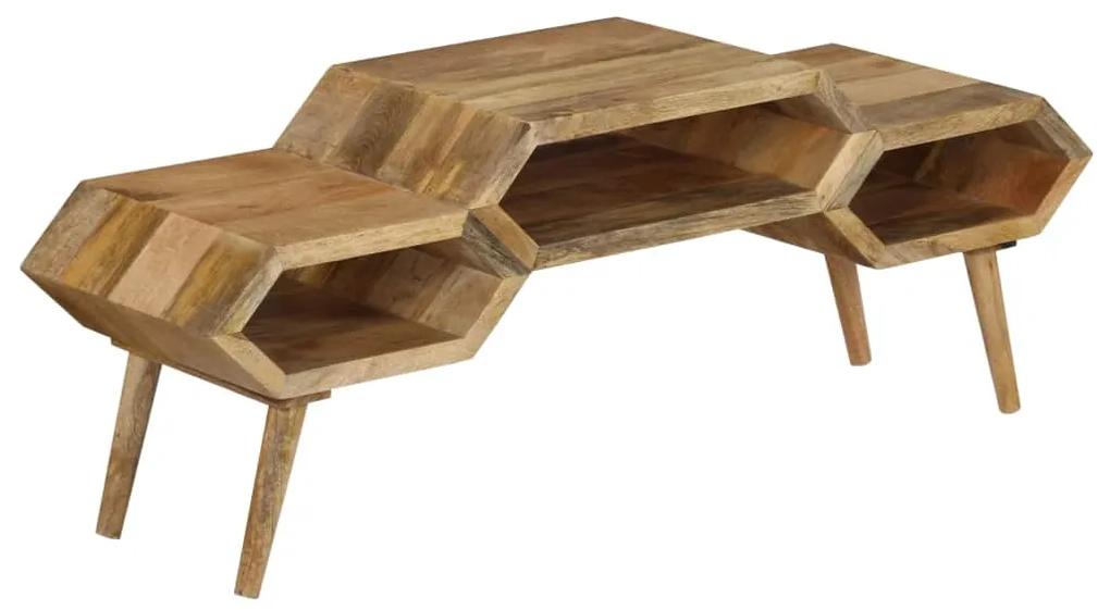vidaXL TV stolík z masívneho mangovníkového dreva 119x35x45 cm