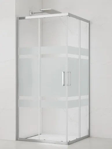 Sprchový kút štvorec 90x90 cm SAT TEX SIKOTEXQ90CRS