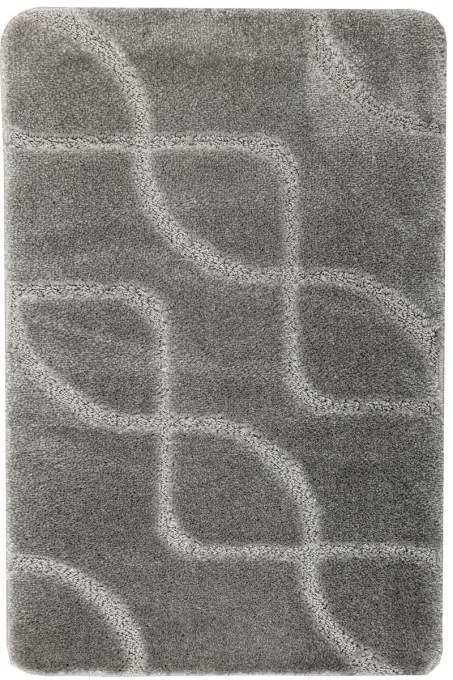 Kúpeľňový koberček Ivona sivý, línie