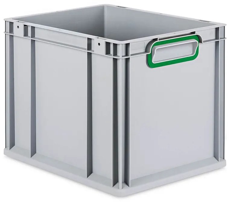 Sada 4 kusov - Eurobox Next Gen 2.0 - Stohovateľná nádoba s uzavretými rukoväťami - Zelená - 400 x 300 x 320 mm