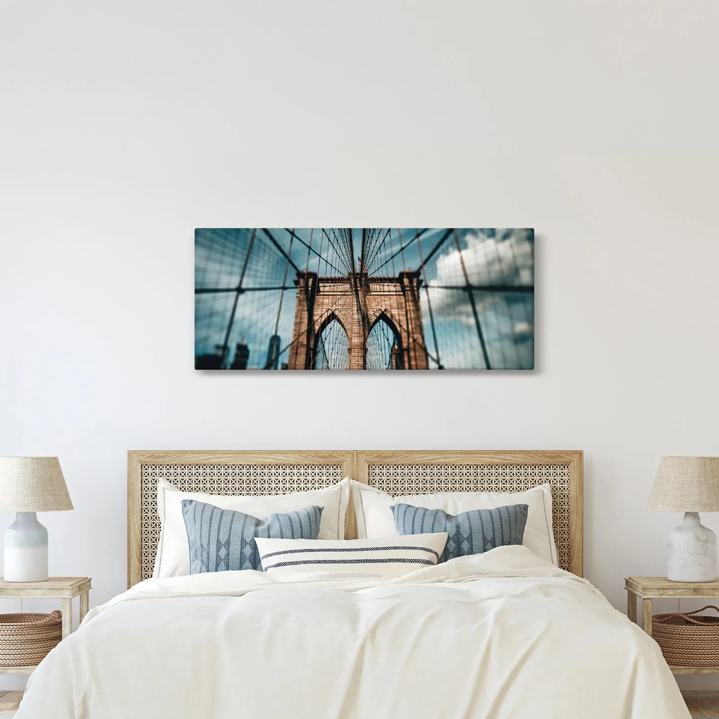 Obraz - Brooklynský most (120x50 cm)