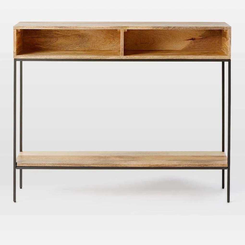furniture-nabytek.cz - Konzolový stolík do predsiene z dreva mango 110x76x35