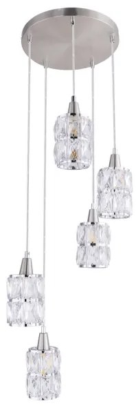 Globo 15760-5 - Luster na lanku WOLLI 5xE14/40W/230V