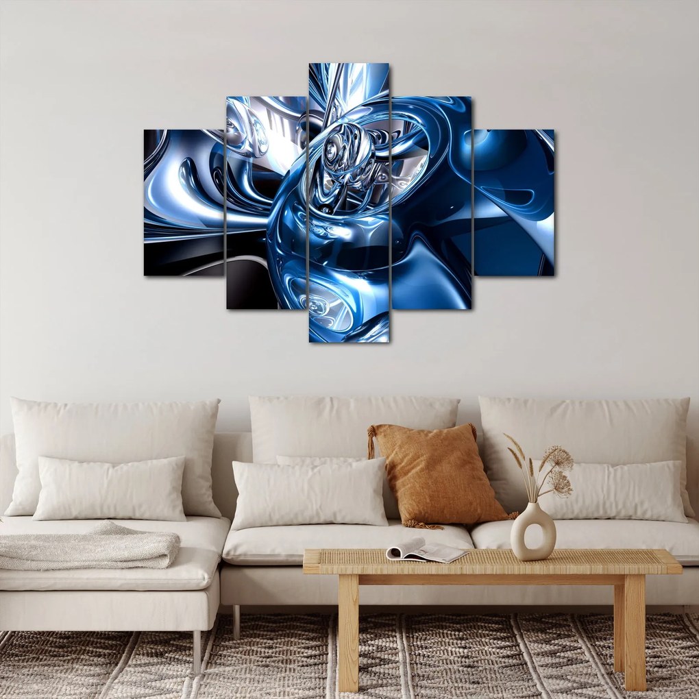 Obraz abstrakcie - kruhy (150x105 cm)