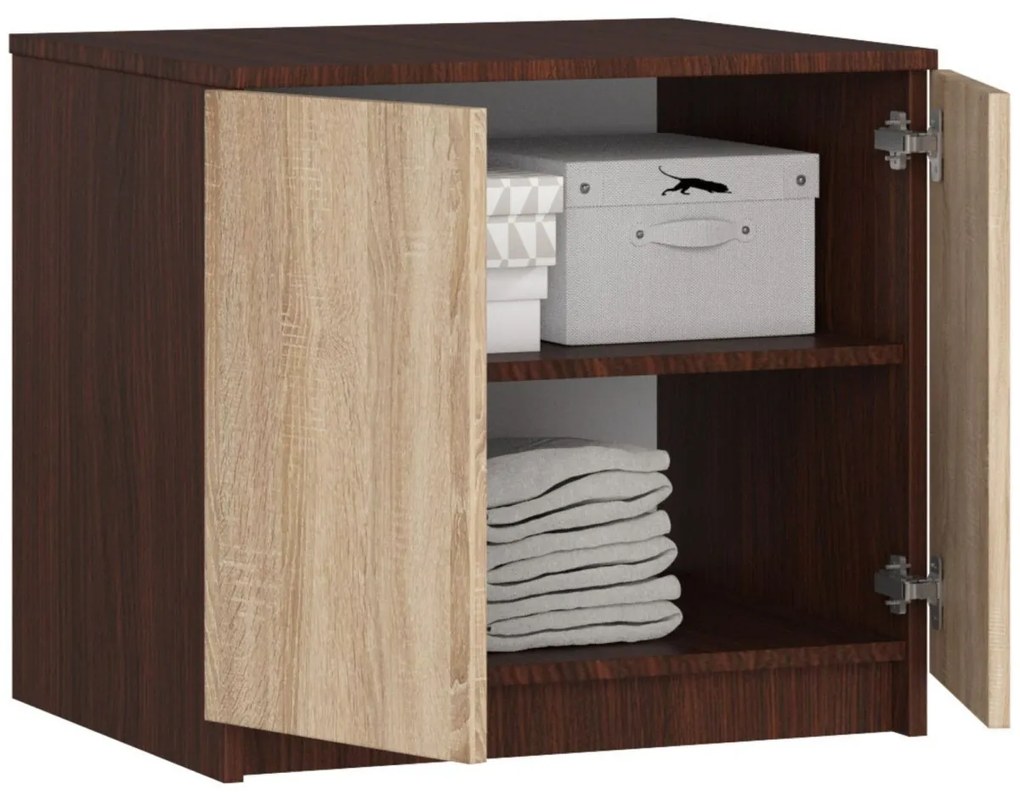 Nadstavec na skriňu S60 matný hnedý/béžový