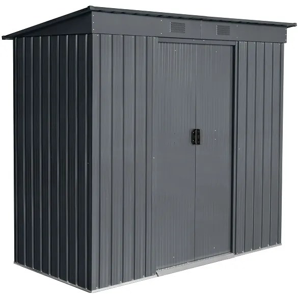 Záhradný domček BestBerg ZDR-2A / 2,4 m² / 110 x 217 x 191 cm / sivá