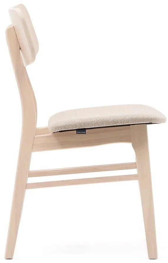 Jedálenská stolička v dekore duba v béžovo-prírodnej farbe v súprave 2 ks Selia – Kave Home