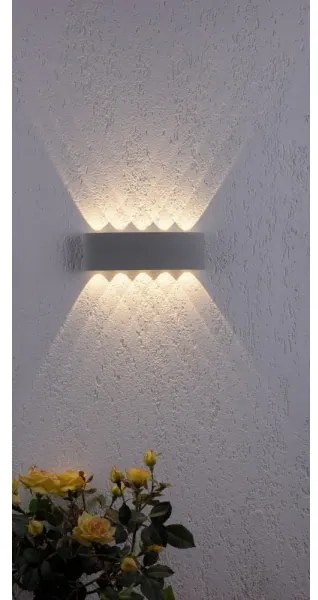 Paul Neuhaus 9489-21- LED Vonkajšie nástenné svietidlo CARLO 10xLED/0,8W/230V IP54