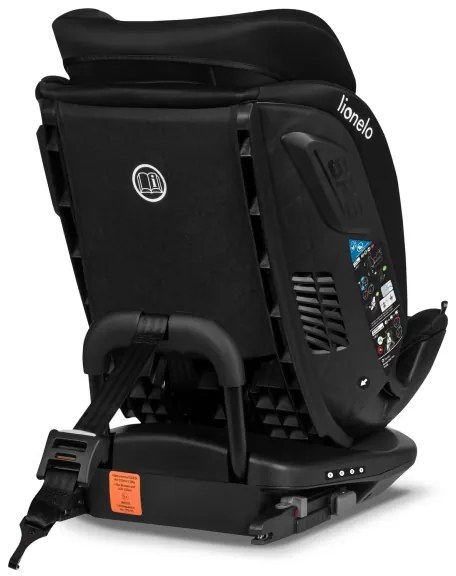 Lionelo - Otočná autosedačka s bázou BASTIAAN i-Size 40-150 cm Black Carbon