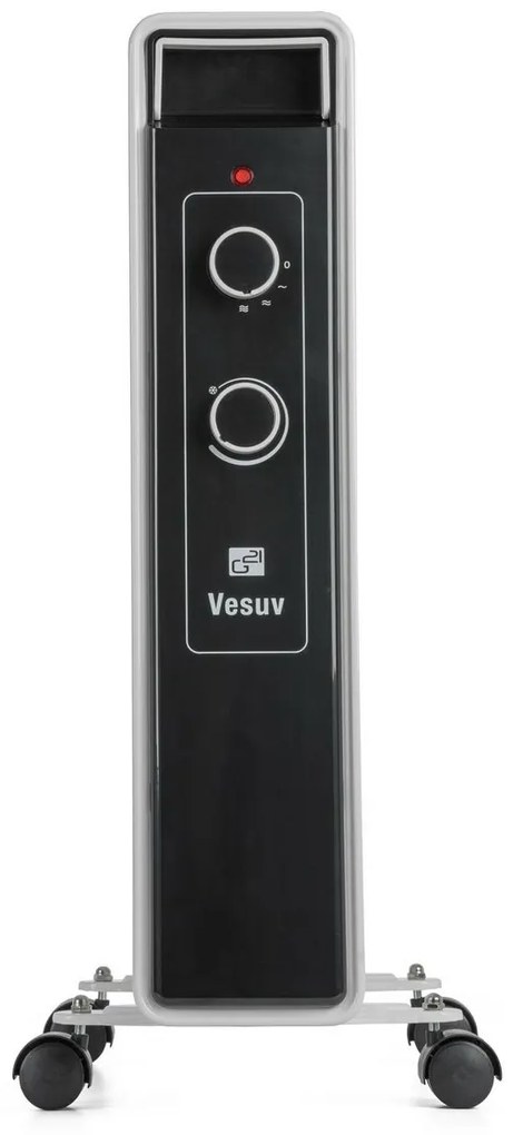 G21 Vesuv olejový radiátor, 9 rebier, 2000 W,biely