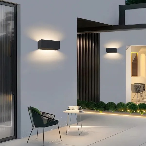 Brilagi - LED vonkajšie nástenné svietidlo DONNANI LED/7W/230V 20 cm čierne IP44