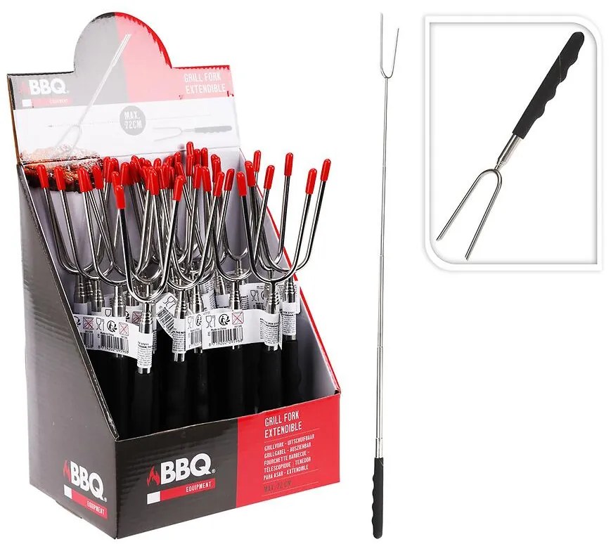 Vidlica na opekanie teleskopická 72 cm