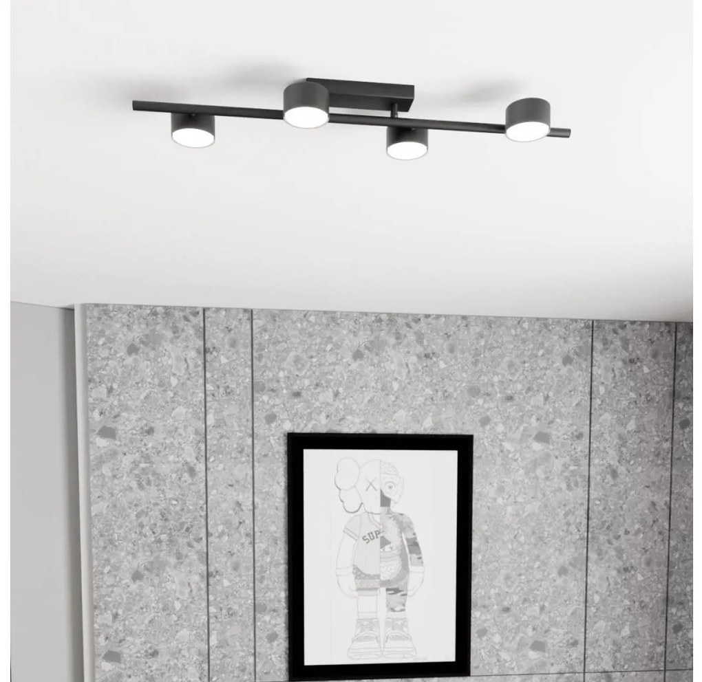 Stropné svietidlo BET 4xGX53/12W/230V čierna