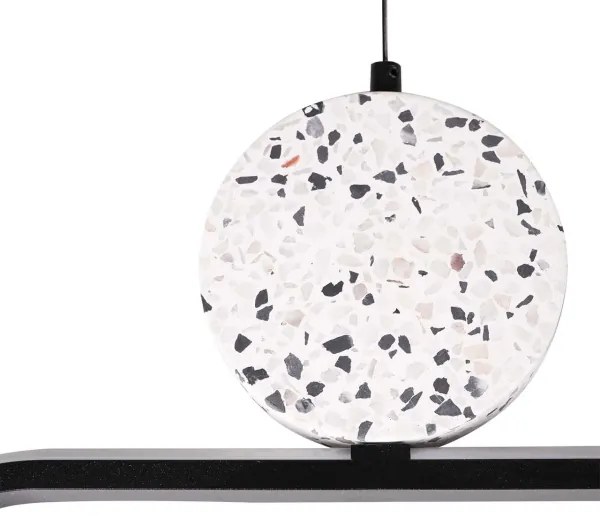 LED luster na lanku FLORENTYNA LED/48W/230V 4000K čierna/biela