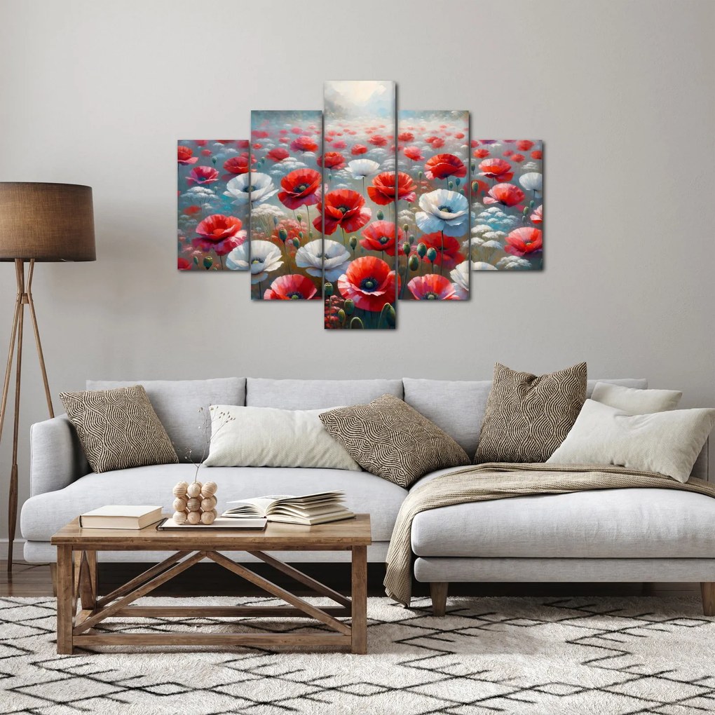 Obraz - Pole vlčích makov (150x105 cm)