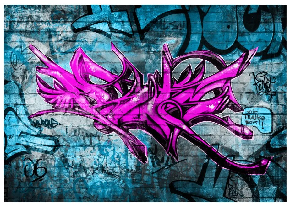 Artgeist Fototapeta - Anonymous graffiti Veľkosť: 245x175, Verzia: Samolepiaca