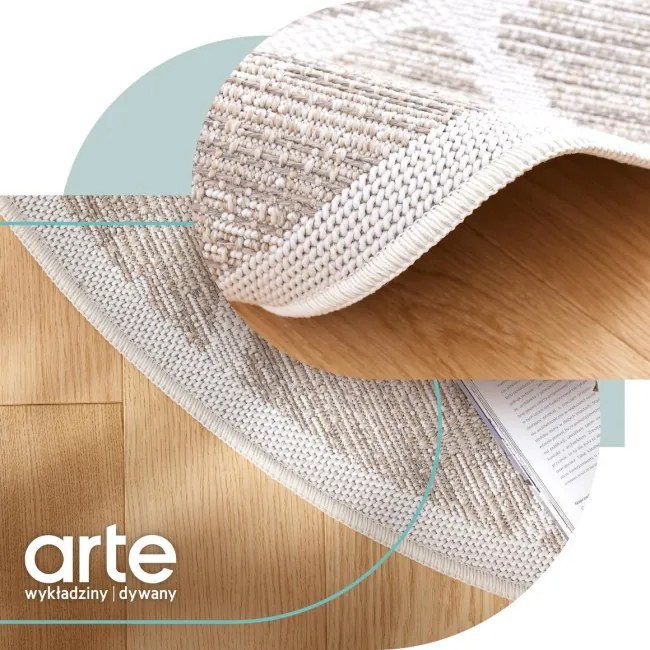 Koberec Adana Braid Grey kruh