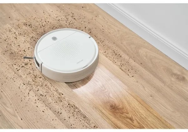 Sencor - Robotický vysávač s mopom 2v1 18W/1500 mAh biela + diaľkové ovládanie