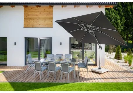Doppler ACTIVE 350 x 260 cm - záhradný slnečník s bočnou tyčou - 2. akosť (S259)