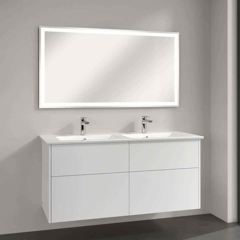 Villeroy &amp; Boch Finero umývadlo so skrinkou a zrkadlom 130 cm biała S00305DHR1