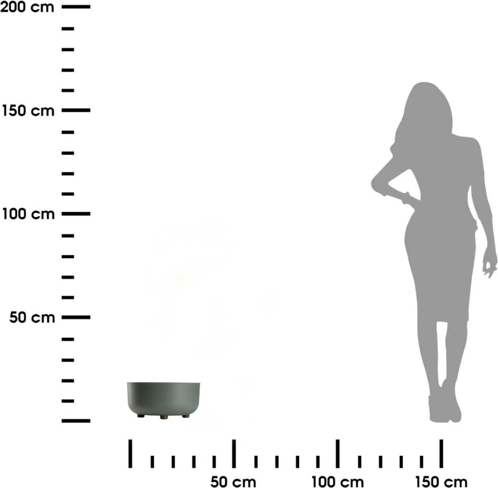 PLASTOVÝ KVETINÁČ TERRA 30X14,5 CM MÄTOVÁ