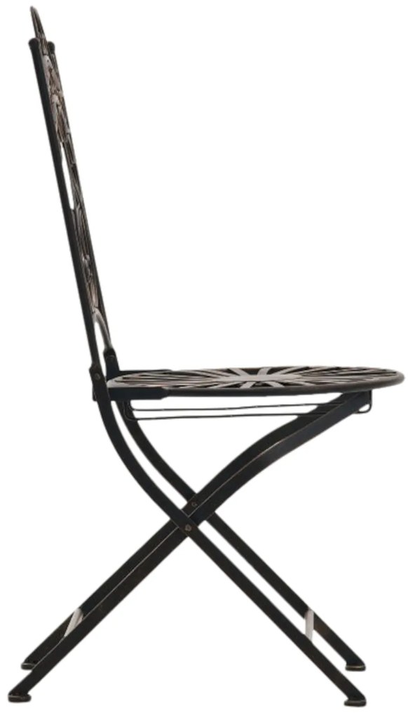 Kovová stolička skladacia Indra (SET 2 ks) - Bronzová