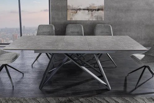 Rozkladací jedálenský stôl Atlas 46500 160/200x90cm Ceramik graphite marble  - Komfort-nábytok