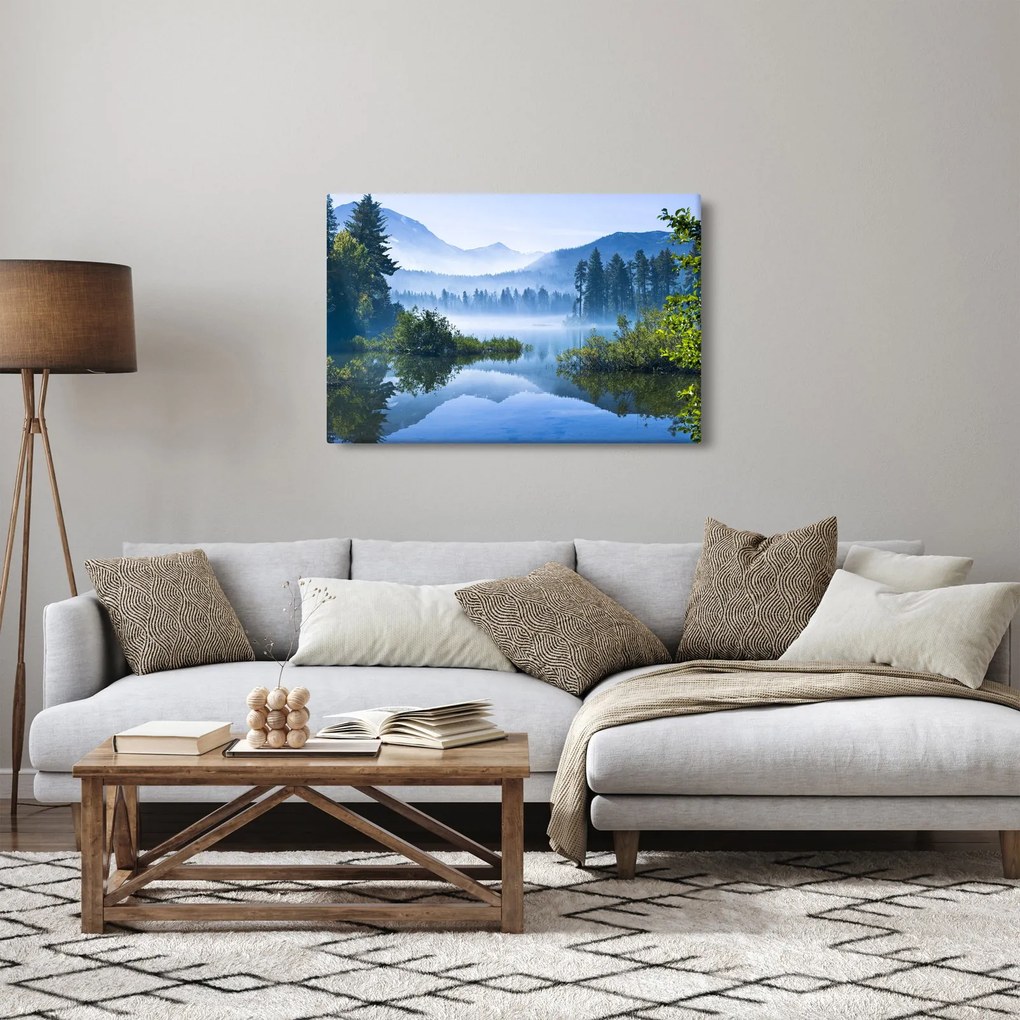 Obraz horského jazera (90x60 cm)