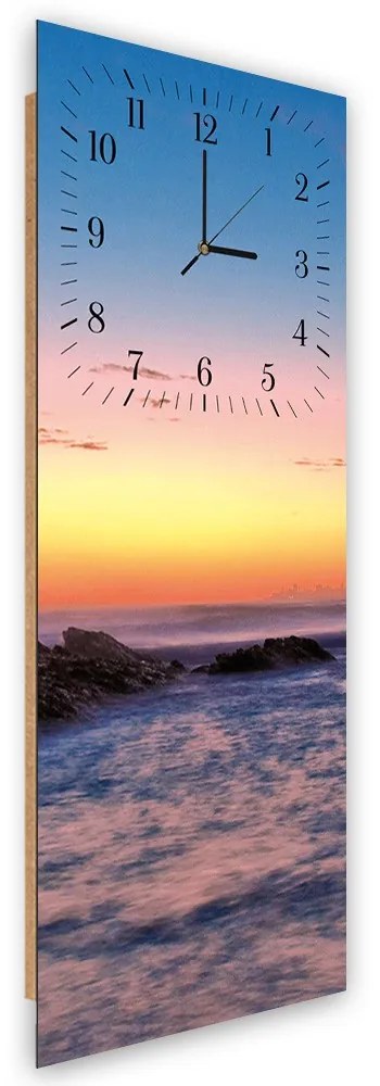 Gario Hodiny na stenu Skaly pri západe slnka Rozmery: 40 x 118 cm