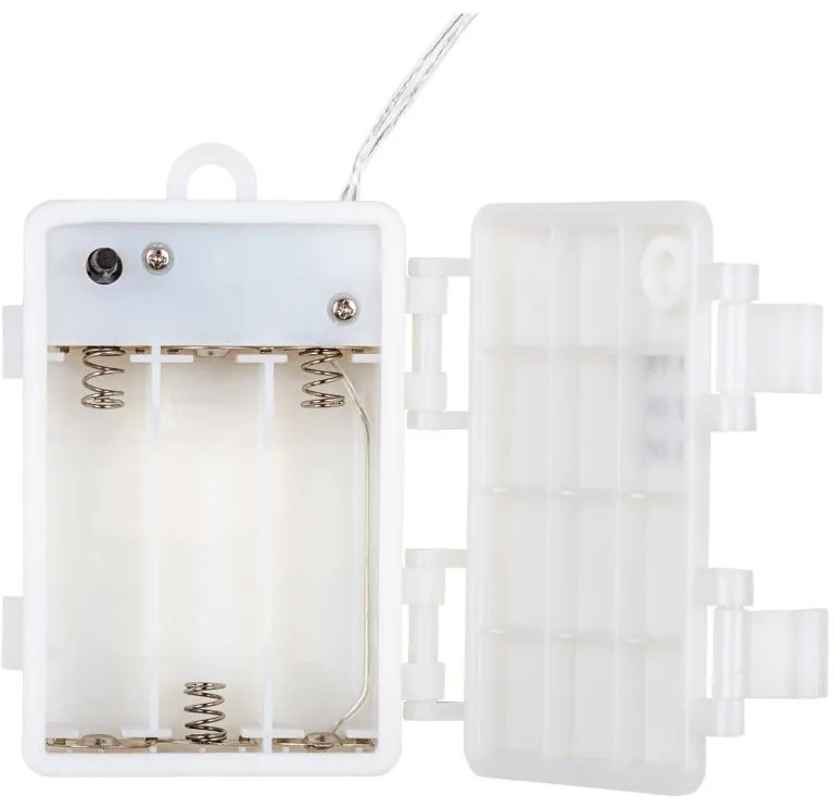 VOLTRONIC Sada 2 kusov svetelných drôtov 50 LED, teplá biela