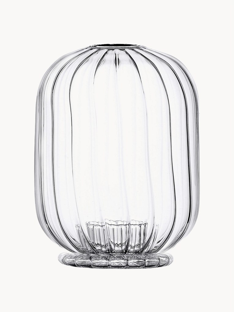 Ručne vyrobený svietnik z borosilikátového skla Cha No Yu