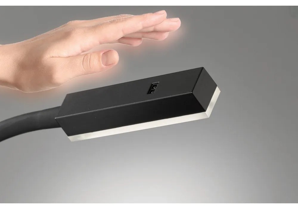 Čierne kovové LED stmievateľné bodové svietidlo Raik – Fischer &amp; Honsel