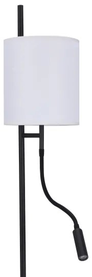 LED Stojacia lampa TOKYO 1xE27/40W/230V + LED/3W čierna/biela