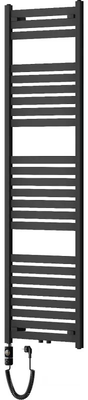 Mexen Uran, elektrické vykurovacie teleso 1800x500 mm + vykurovacia tyč 900 W, čierna, W105-1800-500-2900-70