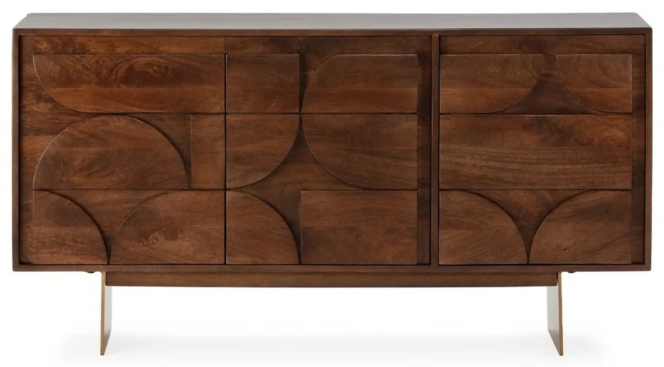 Hnedá komoda z mangového dreva 145x76x40 cm Trisha – MOME