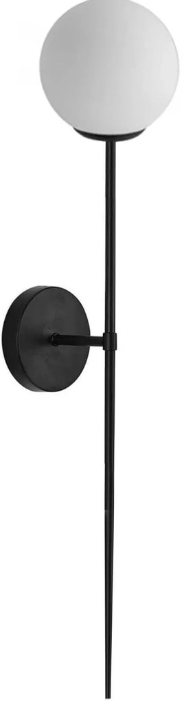 Toolight - Moderné nástenné svietidlo 90cm APP581-1W 1xE27 60W, čierna, OSW-08761