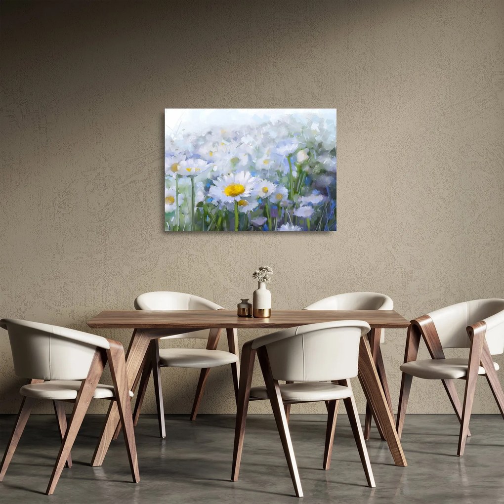 Sklenený obraz - V margaréte (70x50 cm)