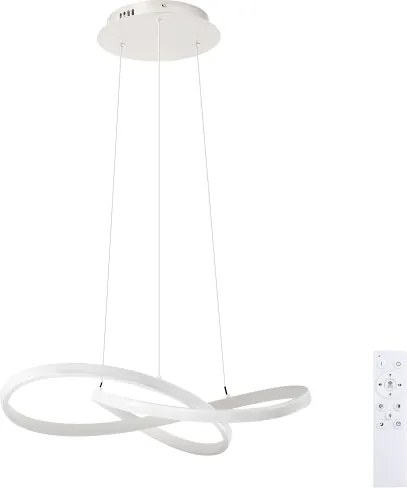 Brilagi - stmievateľný LED luster na lanku INFINITY LED/55W/230V 50x50 cm biely + DO