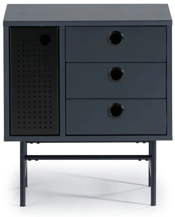 Tmavomodrý nočný stolík Teulat Punto