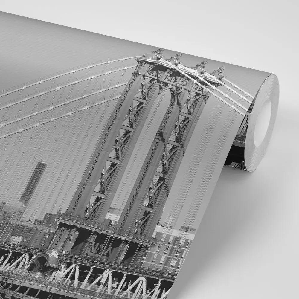 Samolepiaca fototapeta čiernobiele mrakodrapy v New Yorku - 450x300