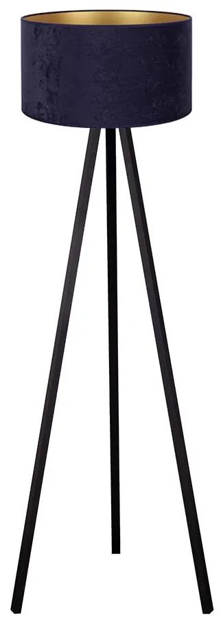 Brilagi - Stojacia lampa VELVET 1xE27/60W/230V wenge/modrá