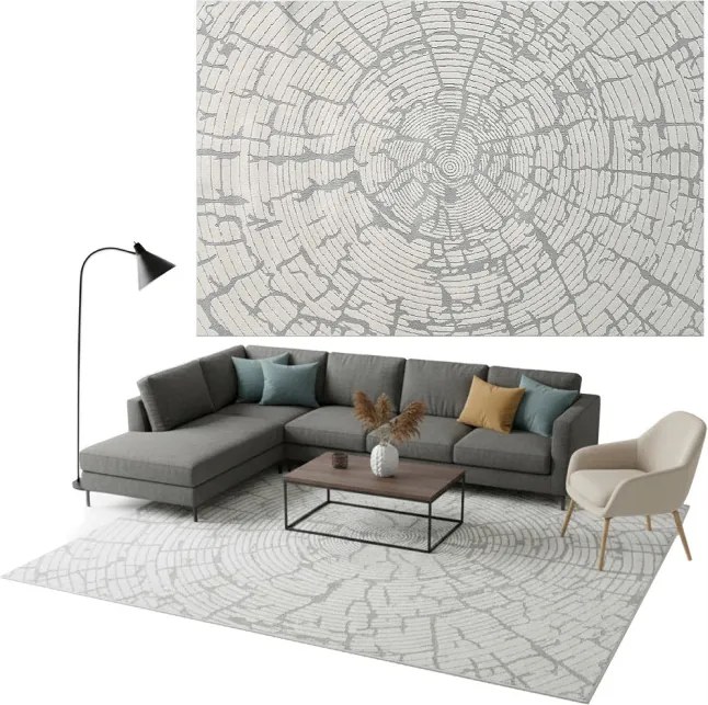 Koberec POLO peň / sivý