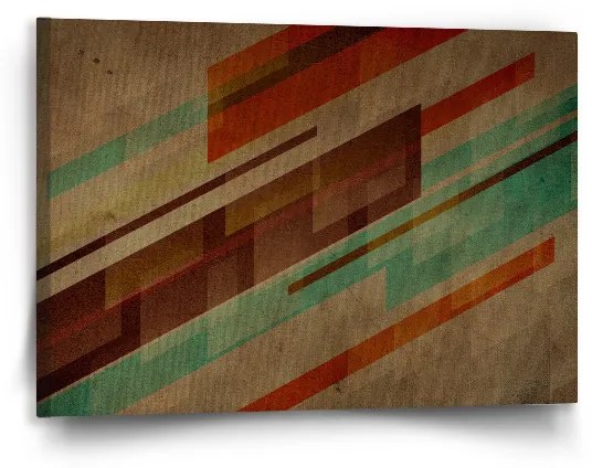 Sablio Obraz Hnedá abstrakcia - 90x60 cm