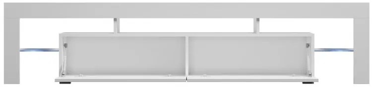 Televízny stolík Cama SOLO biely mat/biely vysoký lesk/biely mat