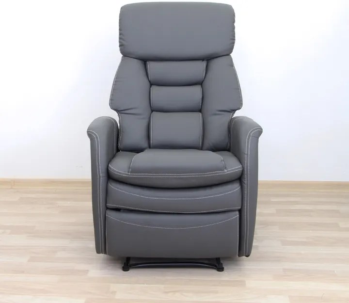 Relaxačné kreslo Komfy - sivá