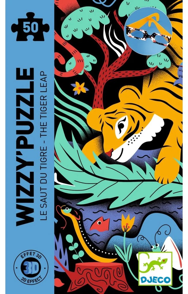 Efektné puzzle - tiger - 50 ks