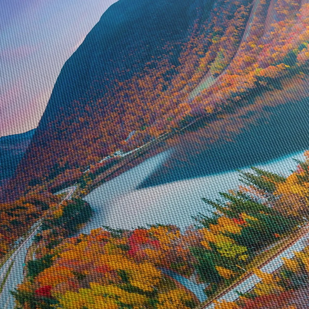 Obraz - White Mountain, New Hampshire, USA (s hodinami) (90x30 cm)